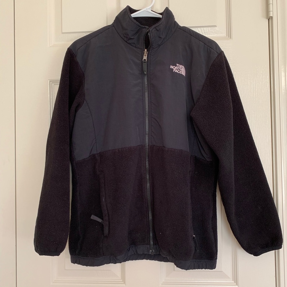 Black North Face fleece Girls’ XL Denali Jacket